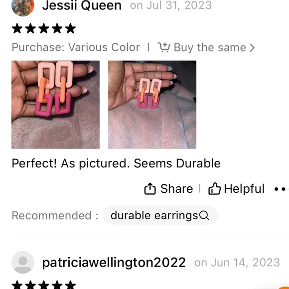 FINAL PRICE ❤️🔥 NWT PINK ❤️🔥 BARBIE VIBES EARRINGS - Picture 4 of 4
